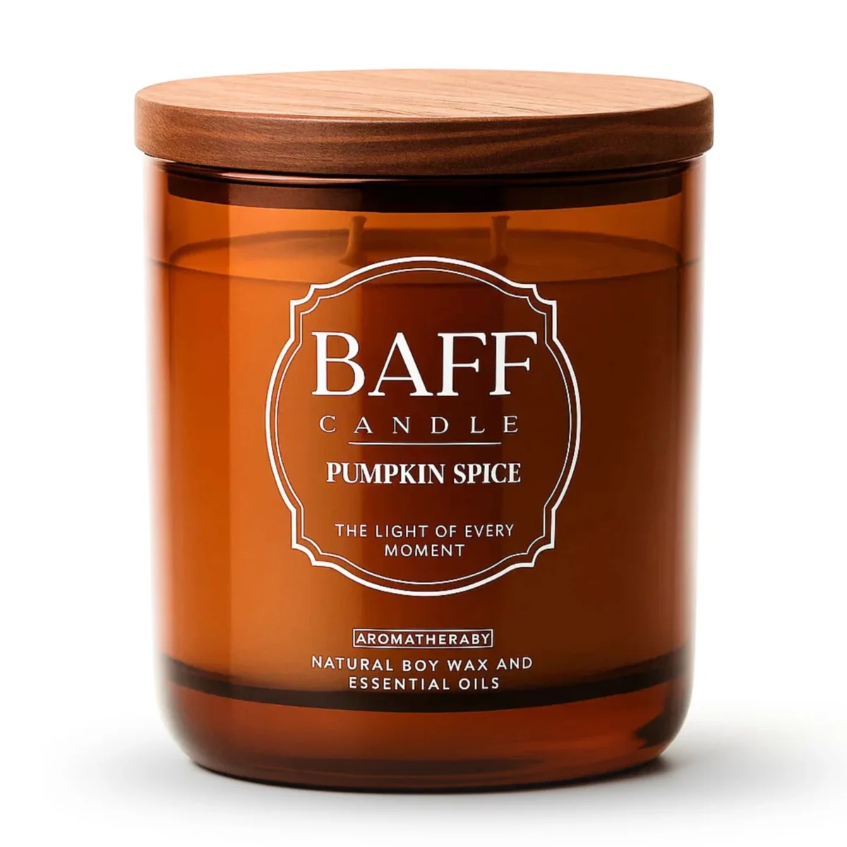 Pumpkin Spice Luxury Candle made with Premium Soy Wax , handmade, pure essential oil