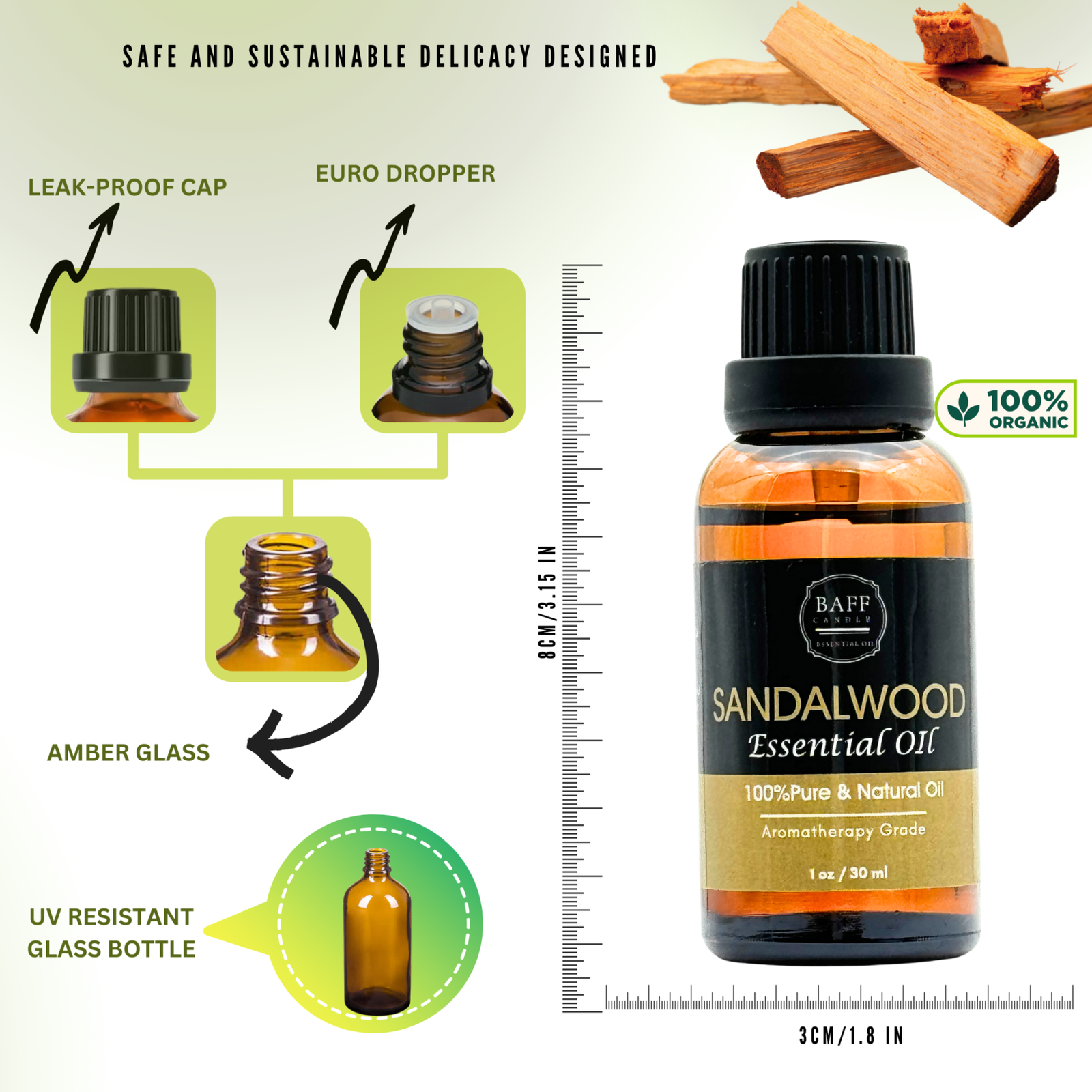 Sandalwood  Essential Oil I 100% Pure  I Aromatherapy Grade 30ml - Image 12