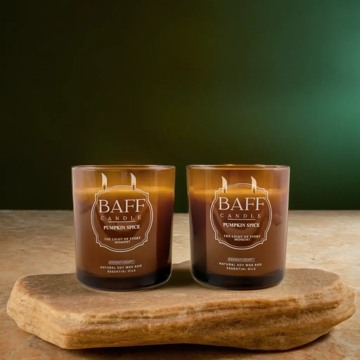 Pumpkin Spice Luxury Candle made with Premium Soy Wax , handmade, pure essential oil