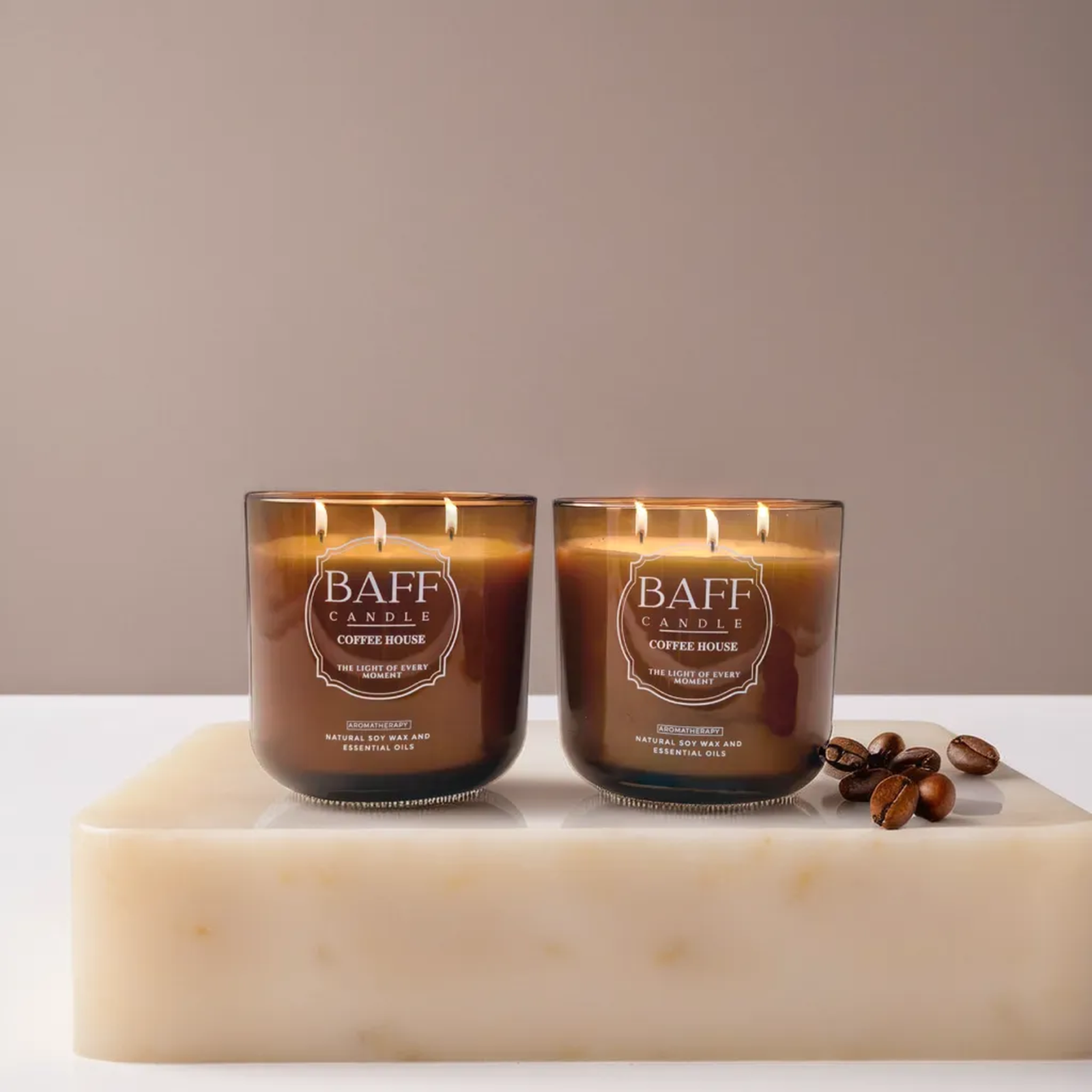 Coffee House Luxury Candle made with Premium Soy Wax, handmade, pure essential oil