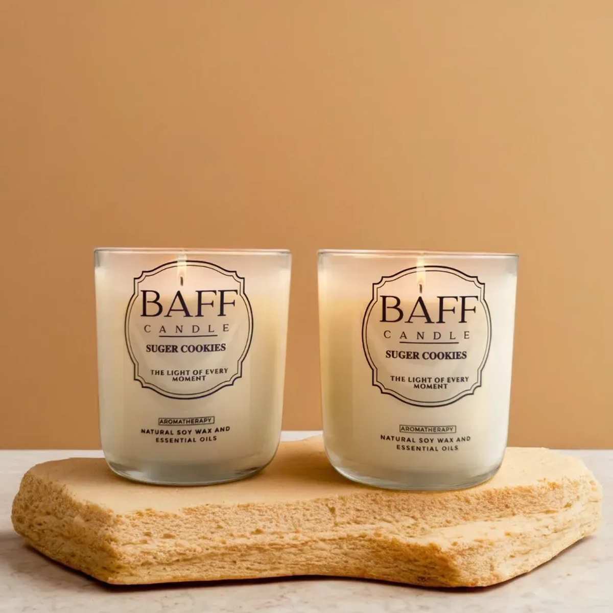 Sugar Cookies Luxury Candle made with Premium Soy Wax, handmade, pure essential oil