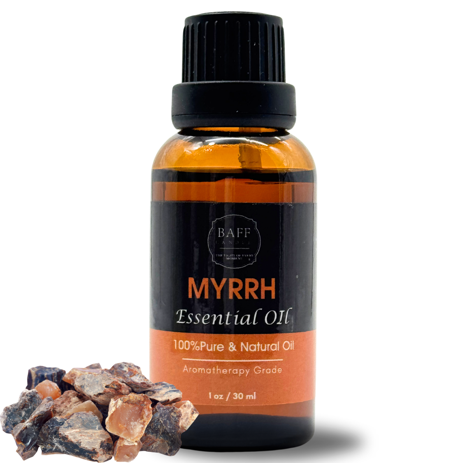 Baff Candle Myrrh Essential Oil | 100% Pure | Aromatherapy Grade (30ml)