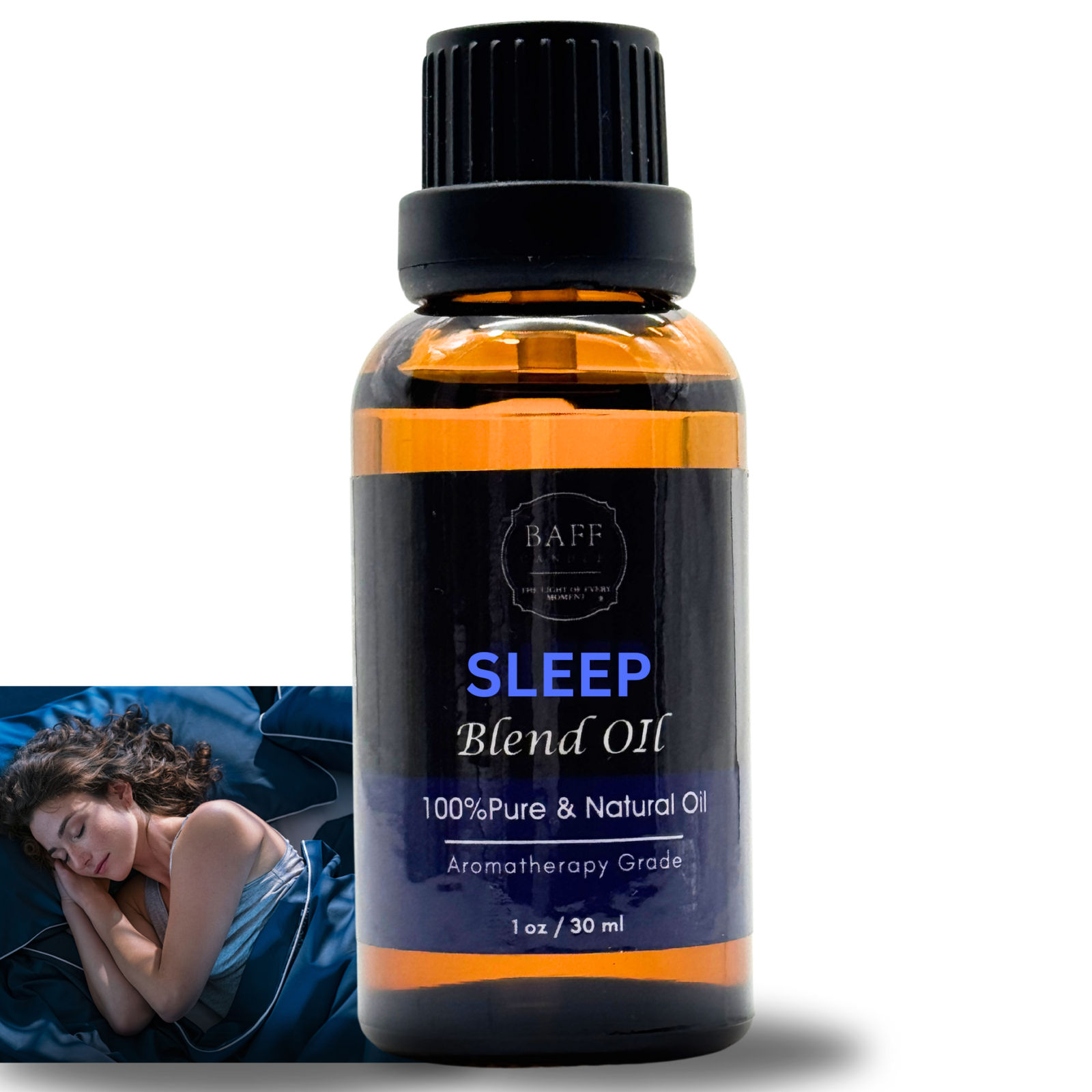 Baff Candle Sleep Blend Essential Oil | 100% Pure | Aromatherapy Grade (30ml)