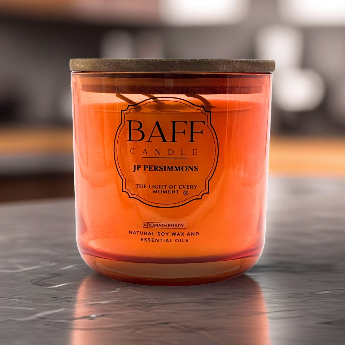 JP Persimmons Soy Wax Luxury Candle (Three Wick)