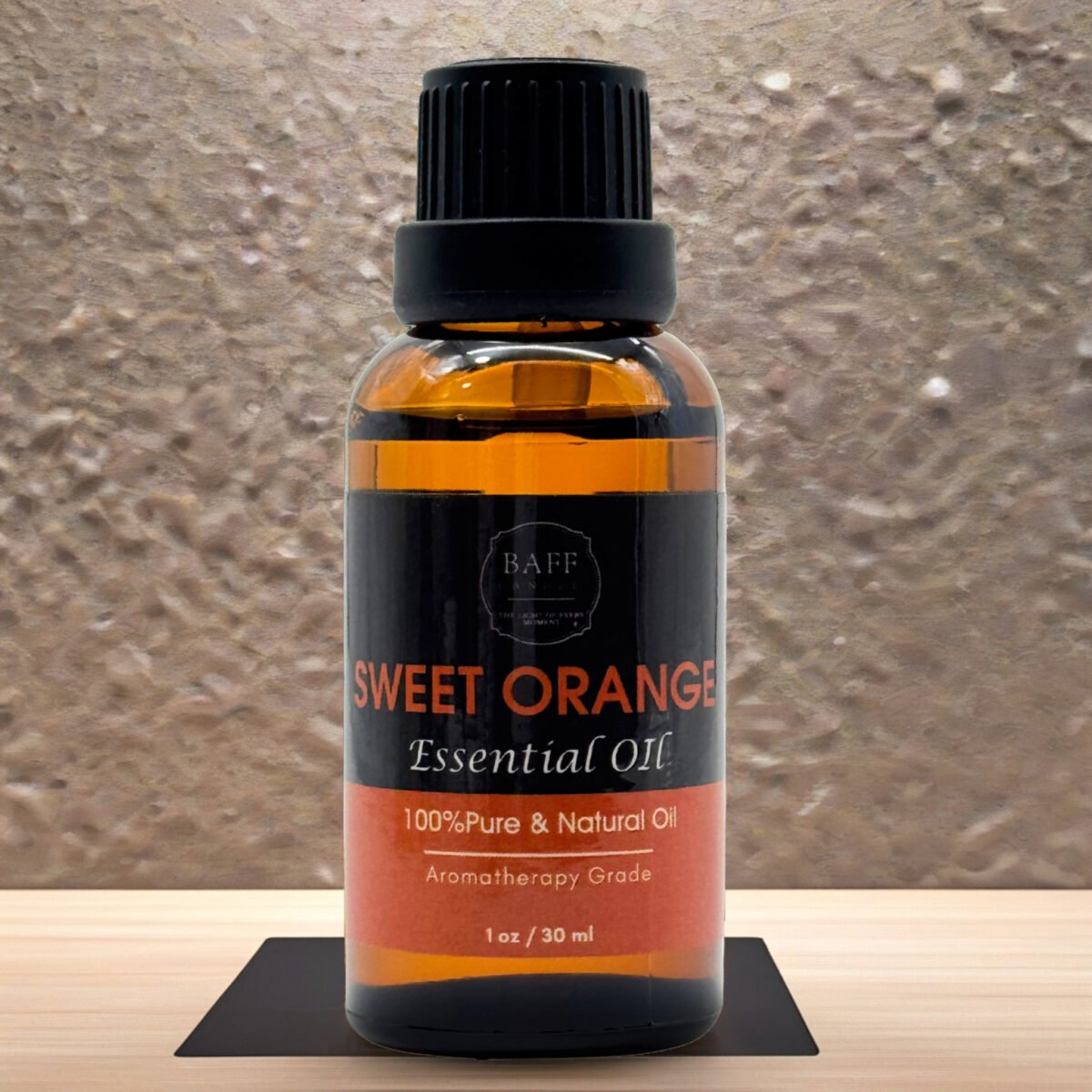 Baff Candle Sweet Orange Essential Oil | 100% Pure | Aromatherapy Grade (30ml)