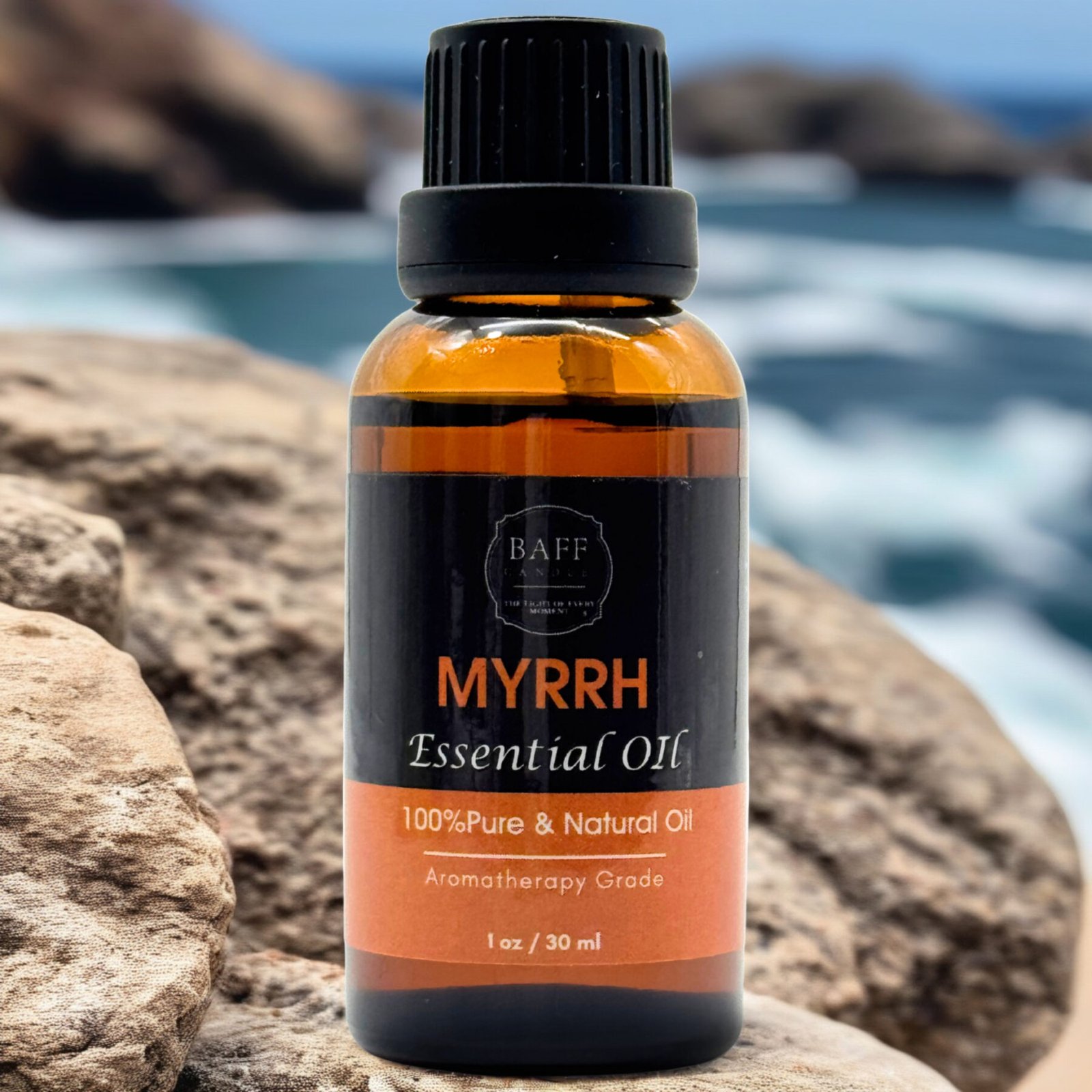 Baff Candle Myrrh Essential Oil | 100% Pure | Aromatherapy Grade (30ml)