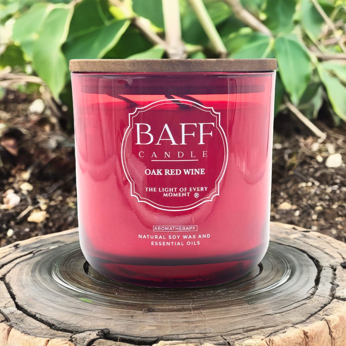 Oak Red Wine Soy Wax Luxury Candle (Three Wick)