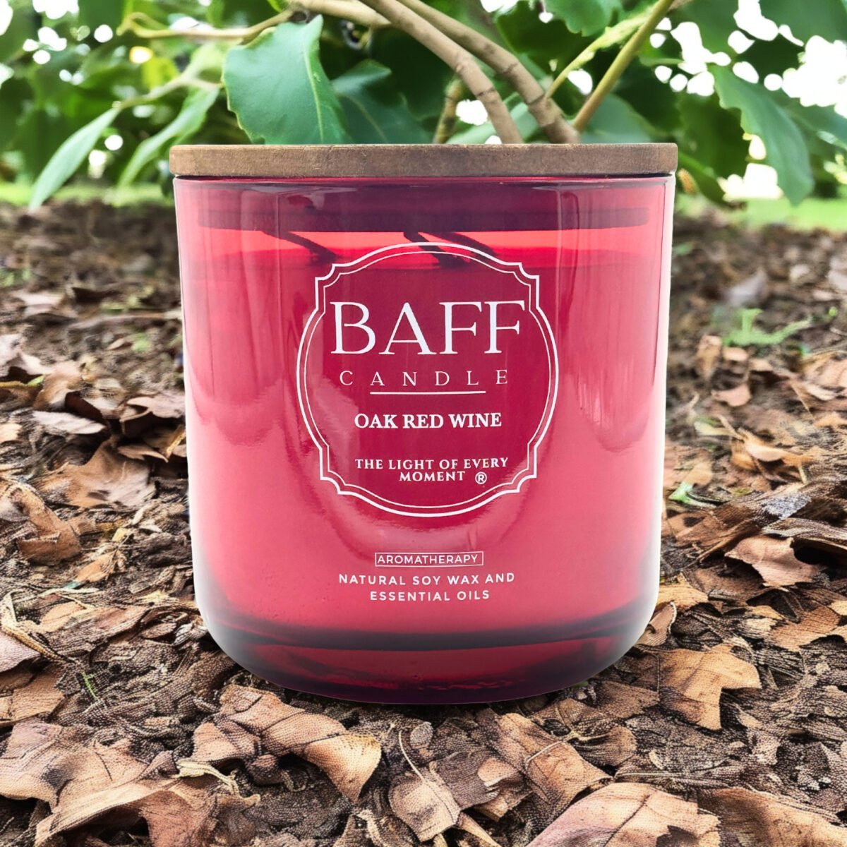 Oak Red Wine Soy Wax Luxury Candle (Three Wick)