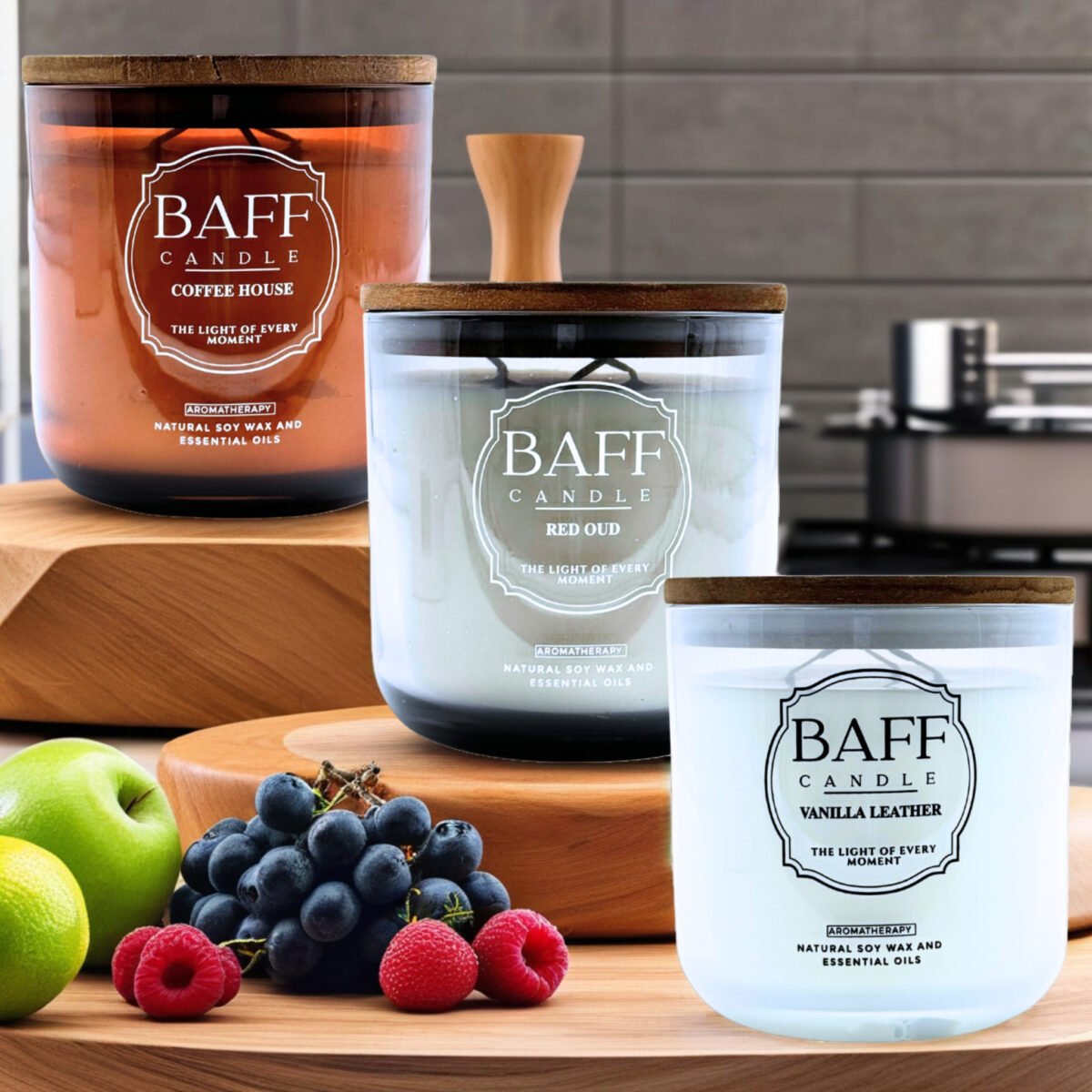 Baff Candle Collection | Sugar Cookies| Eucalyptus Mint | Coffee House