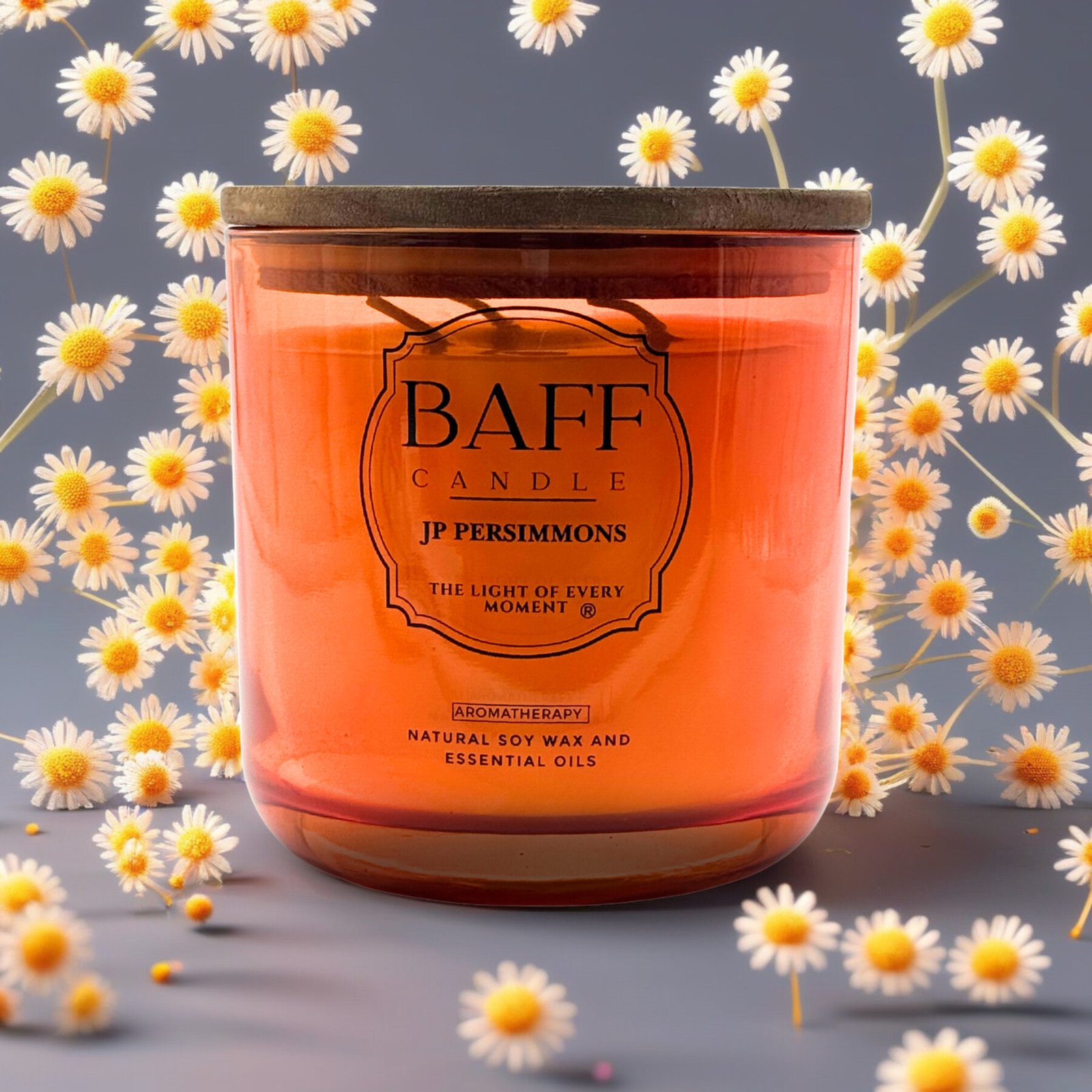 JP Persimmons Soy Wax Luxury Candle (Three Wick)